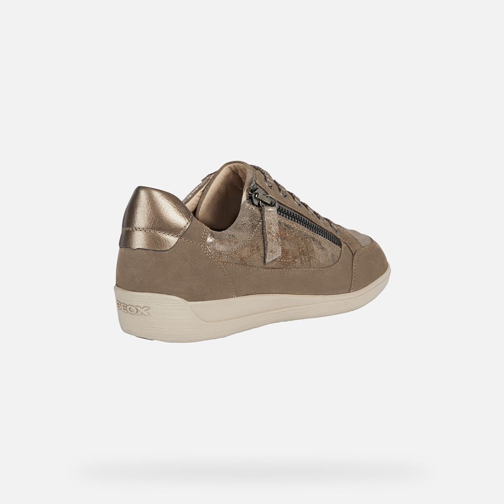 Geox Bayan Spor Ayakkabı Koyu Bej Rengi - Myria - XPA-213567